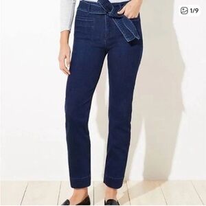 LOFT Dark Blue Ankle Jeans